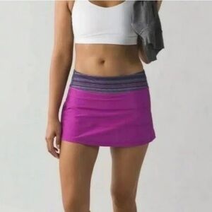 Lululemon Pace Revival Skirt ll Ultra Violet/Space Dye Twist Size 6